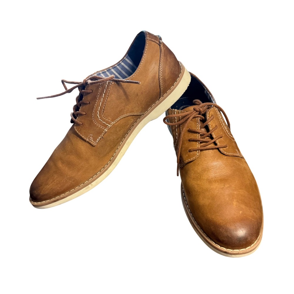 Sperry Top Sider Men's Brown Leather Lace Up Oxford Dress Shoes Sz 8